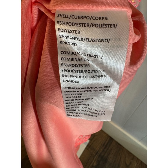 Maggy London Coral‎ Sequin Twist Front Cap Sleeve Cocktail Dress - Picture 4 of 9